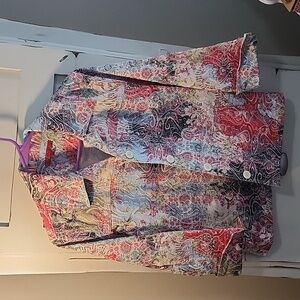 Colorful jacket by Joni B. Size Small.